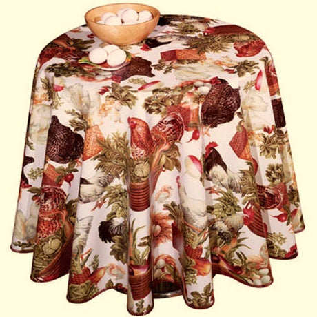 Voksduk 29A Hvite høner