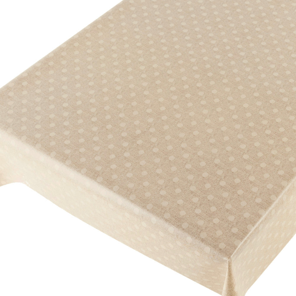 New Dot Sand – voksduk med prikker og vakkert preget linlook