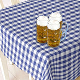 Voksduk til Oktoberfest, voksduk med blå og hvit ruter, 140 cm bred