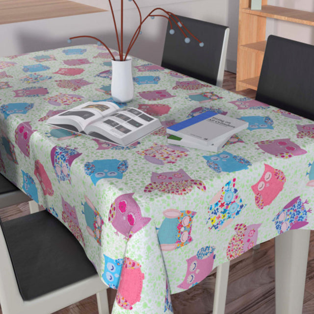 Owls, voksduk med ugler, 140 cm bred