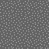 Prikk Antrasitt - Voksduk med hvite prikker