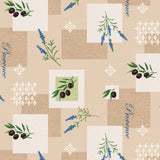 Voksduk - Provence Oliven Lavendel Beige