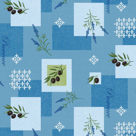 Voksduk - Provence Oliven Lavendel Blå