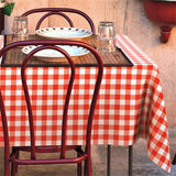 Avanti rød-hvit rutet voksduk – LFGB