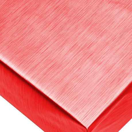 Metallic Rød - Ensfarget voksduk i metallook