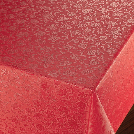 Rosenflor Rød – Flott damaskpreget voksduk