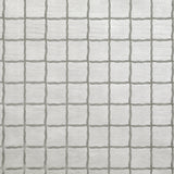 Ruter sølvgrå - Voksduk med preget struktur