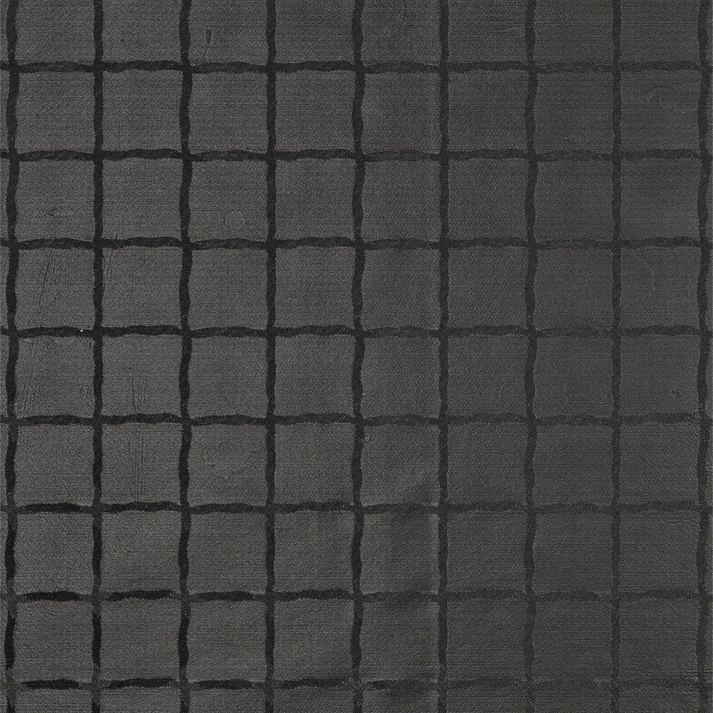 Ruter sort - Voksduk med preget struktur