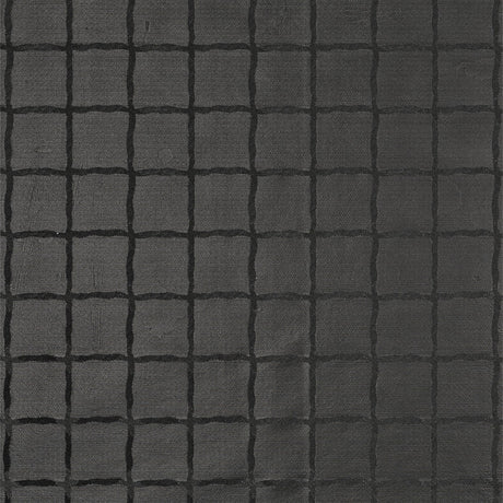 Ruter sort - Voksduk med preget struktur