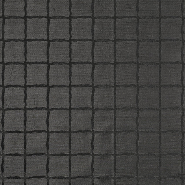 Ruter sort - Voksduk med preget struktur