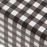 Vito Block rutet voksduk svart hvit