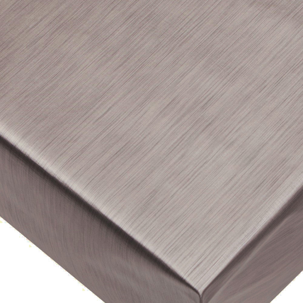 Metallic Tin - Ensfarget voksduk i metallook