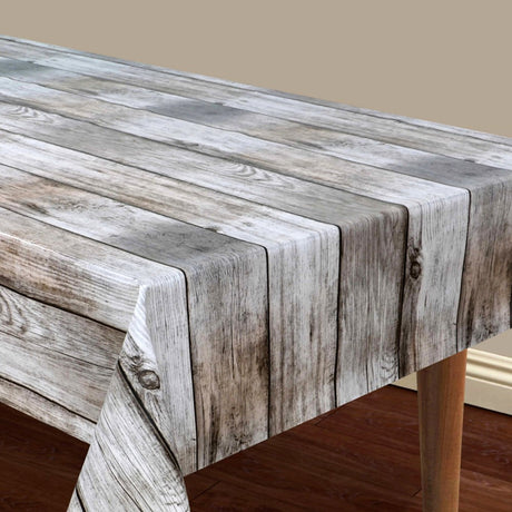 Voksduk med trelook – Natural Wood Brunngrå