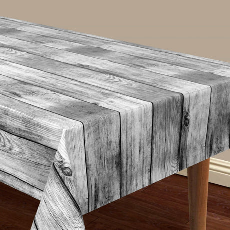 Voksduk med trelook – Natural Wood Grå