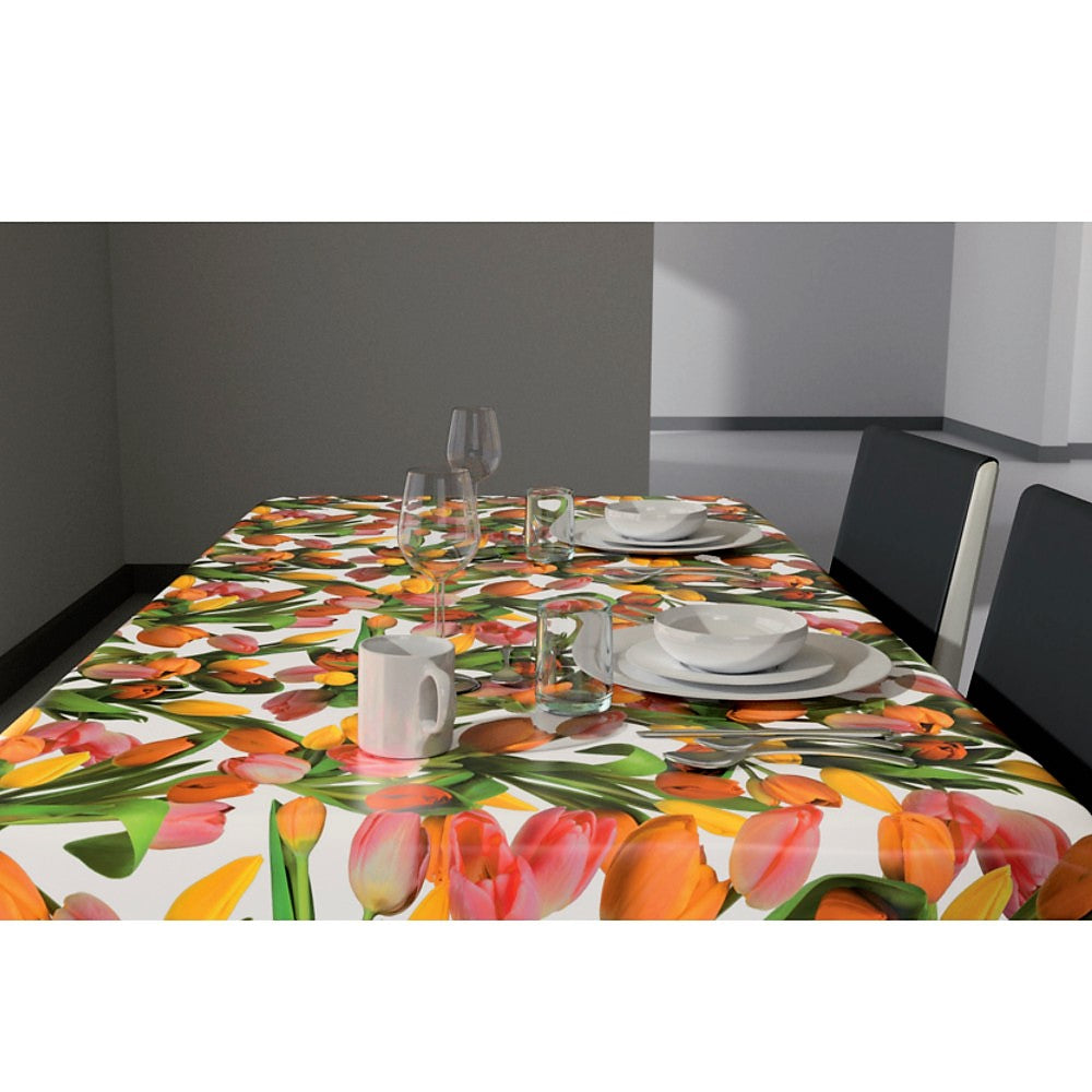 Tulipan Multicolor – Voksduk med tulipaner i vakre farger