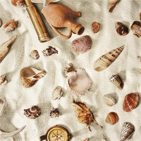 Futura – voksduk med skjell på stranden