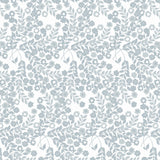 Wallflower Ice Grey - Lola voksduk med blomsterranker i grå nyanser
