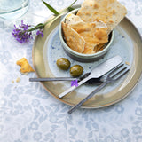 Wallflower Ice Grey - Lola voksduk med blomsterranker i grå nyanser