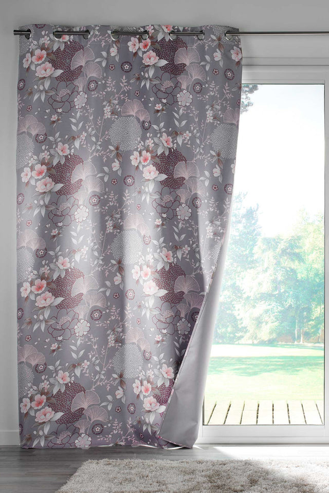 Yokahama Grå – 100 % mørkleggingsgardin 135 x 260 cm