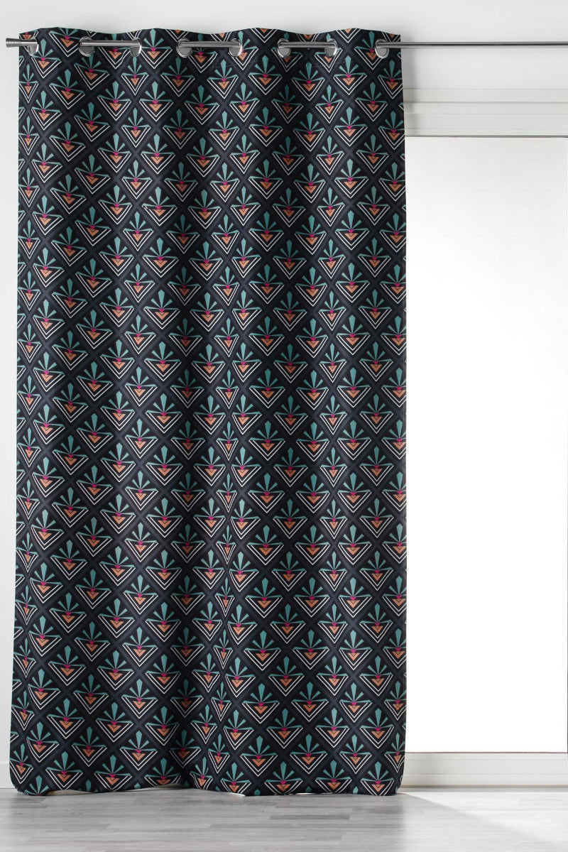 Yuko Blå – 100 % mørkleggingsgardin 135 x 260 cm